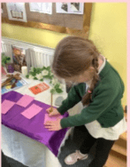 Screenshot 2025 04 30 144505 Children were invited to write their prayers during easter to display around the table.
